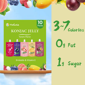 Hethstia Konjac Jelly Peach pouch: fruity flavor, light and satisfying.