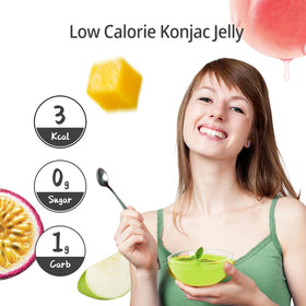 Hethstia Konjac Jelly ten-pouch pack, convenient for sharing at home.