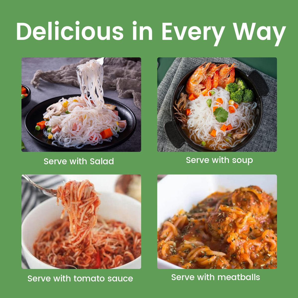 Hethstia Konjac Noodle gluten-free badge communicates allergy-friendly option.