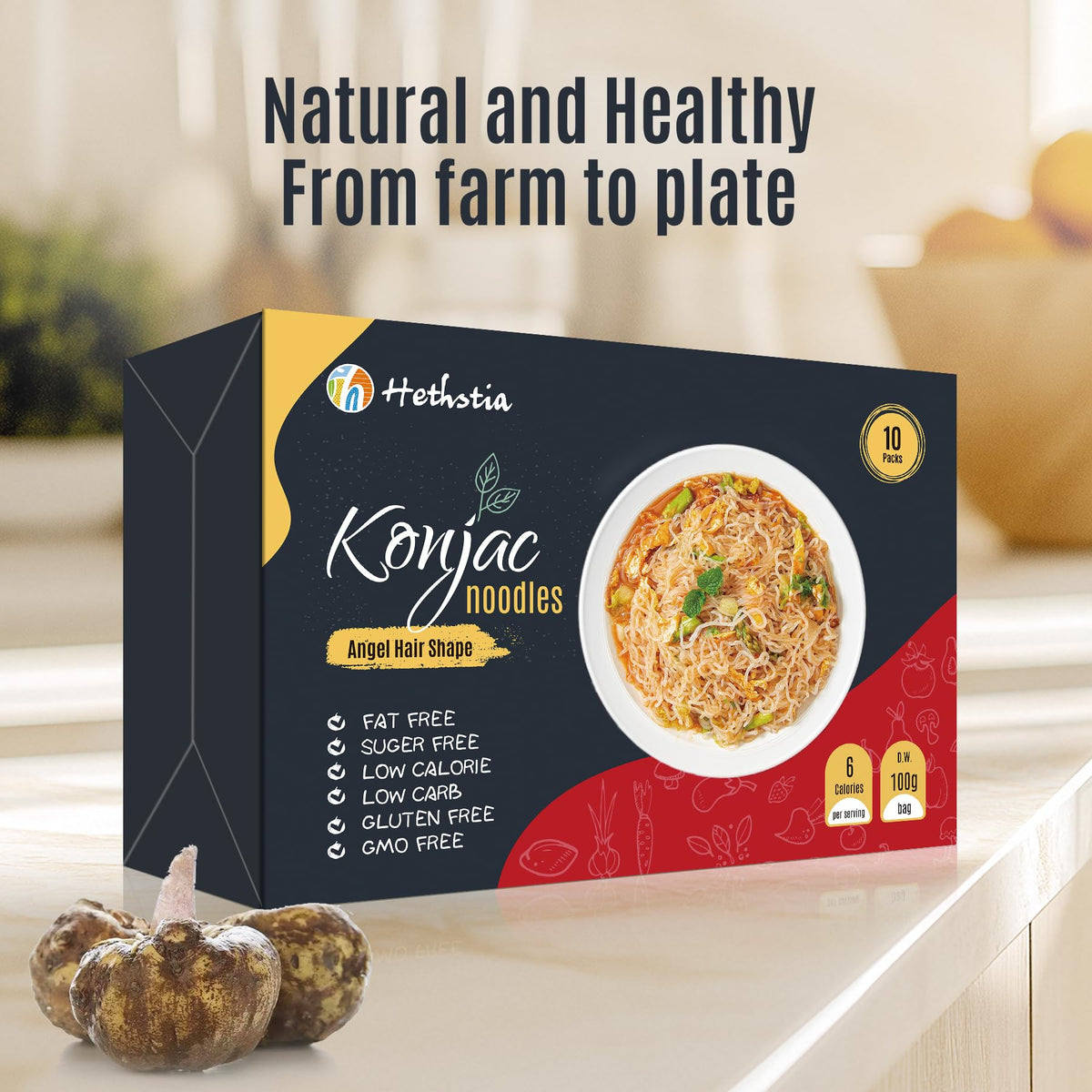 Hethstia Konjac Noodle low-carb profile ideal for keto meals