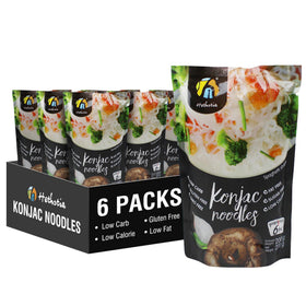 Hethstia Konjac Noodle packaging showcases convenient gluten-free, low-carb appeal.