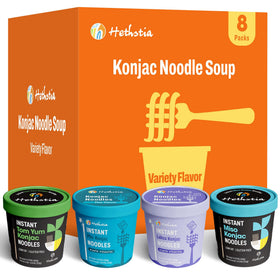 Hethstia konjac noodle soup 8-pack box for quick, low-cal meals.