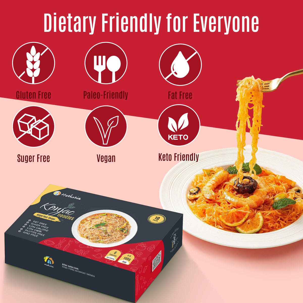 Hethstia Konjac Noodle vegan-friendly base for plant-based dishes