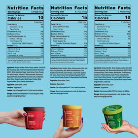 Hethstia Konjac Noodles chicken flavor cup highlights convenient, pre-cooked noodles.