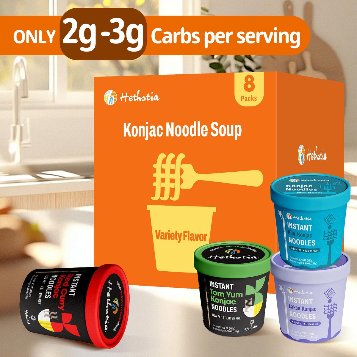Hethstia Gluten-free vegan konjac cup for plant-based meals