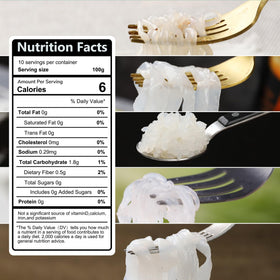 Hethstia konjac fettuccine pack provides versatile gluten-free noodles for pasta bowls.