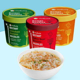 Hethstia Konjac Noodles spicy beef cup supports low-calorie meals.