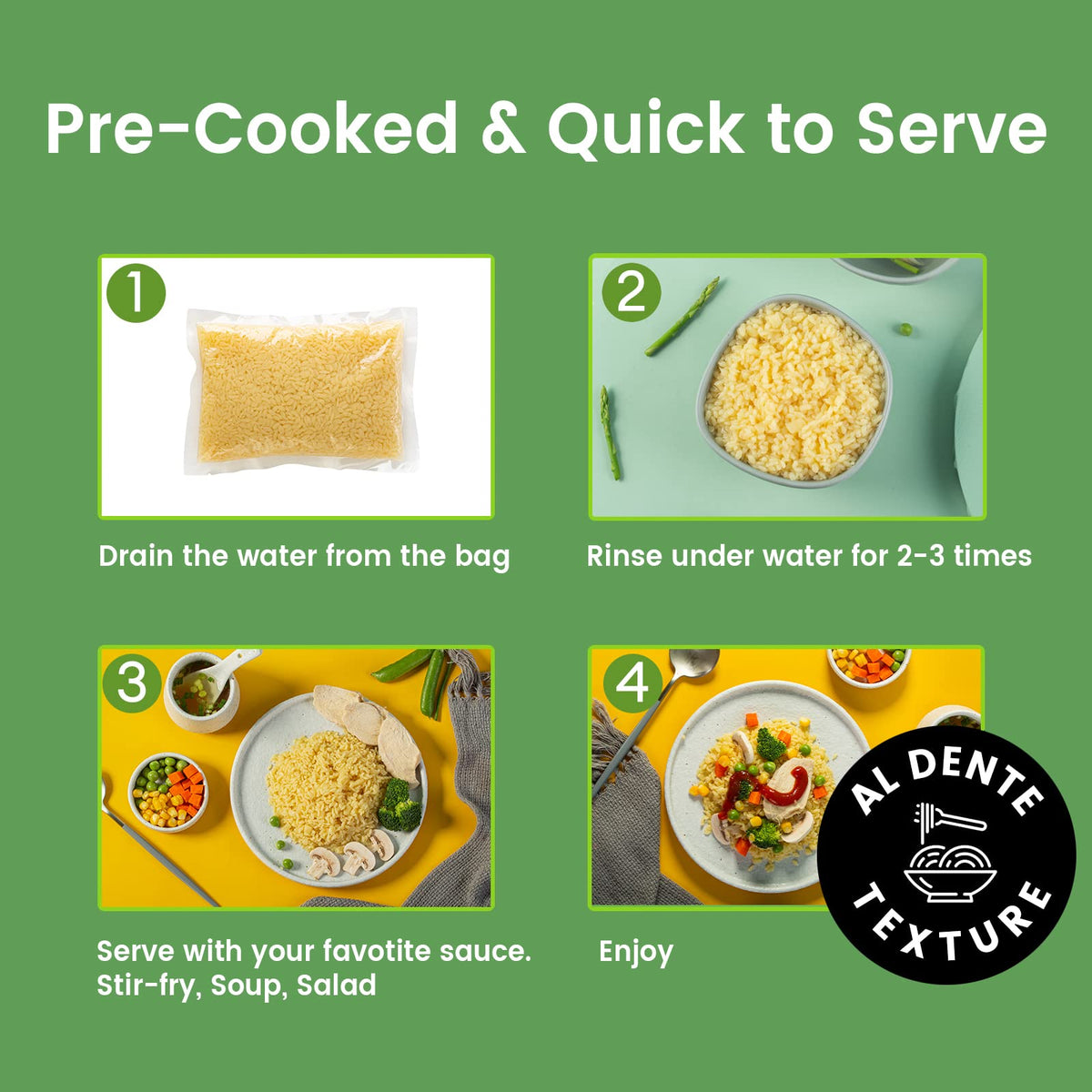 Pantry quickmeal image hints at effortless, healthy options with Hethstia Konjac Rice.