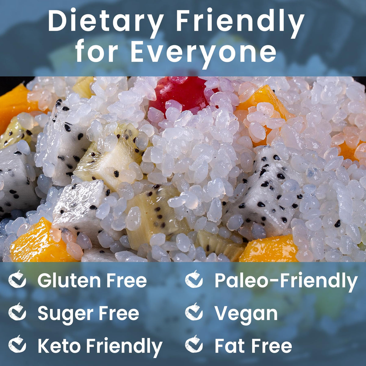 Hethstia Konjac Rice vegan and gluten-free option