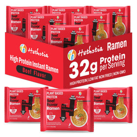 Hethstia Protein Ramen 6-pack front view offering a convenient vegan protein meal