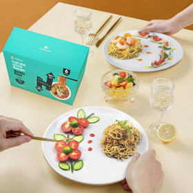 Hethstia plant-based ramen broth highlighting clean, non-GMO ingredients