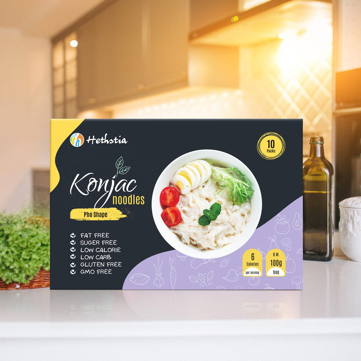 Hethstia Shirataki Noodle gift set appeals to health-conscious shoppers.