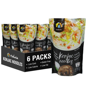 Hethstia Shirataki Rice 6-pack packaging shown for convenient keto-friendly meals.