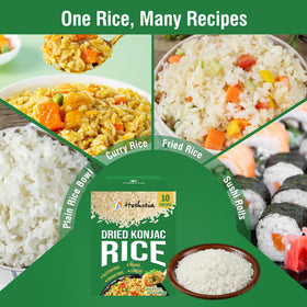 Hethstia rice for sushi-style, curry, or fried rice.