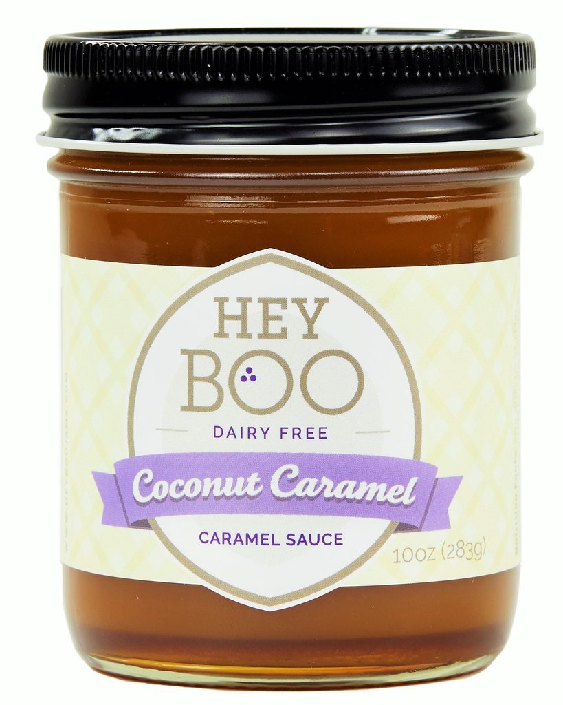 Hey Boo Coconut Caramel Sauce bottle with silky texture and rich aroma