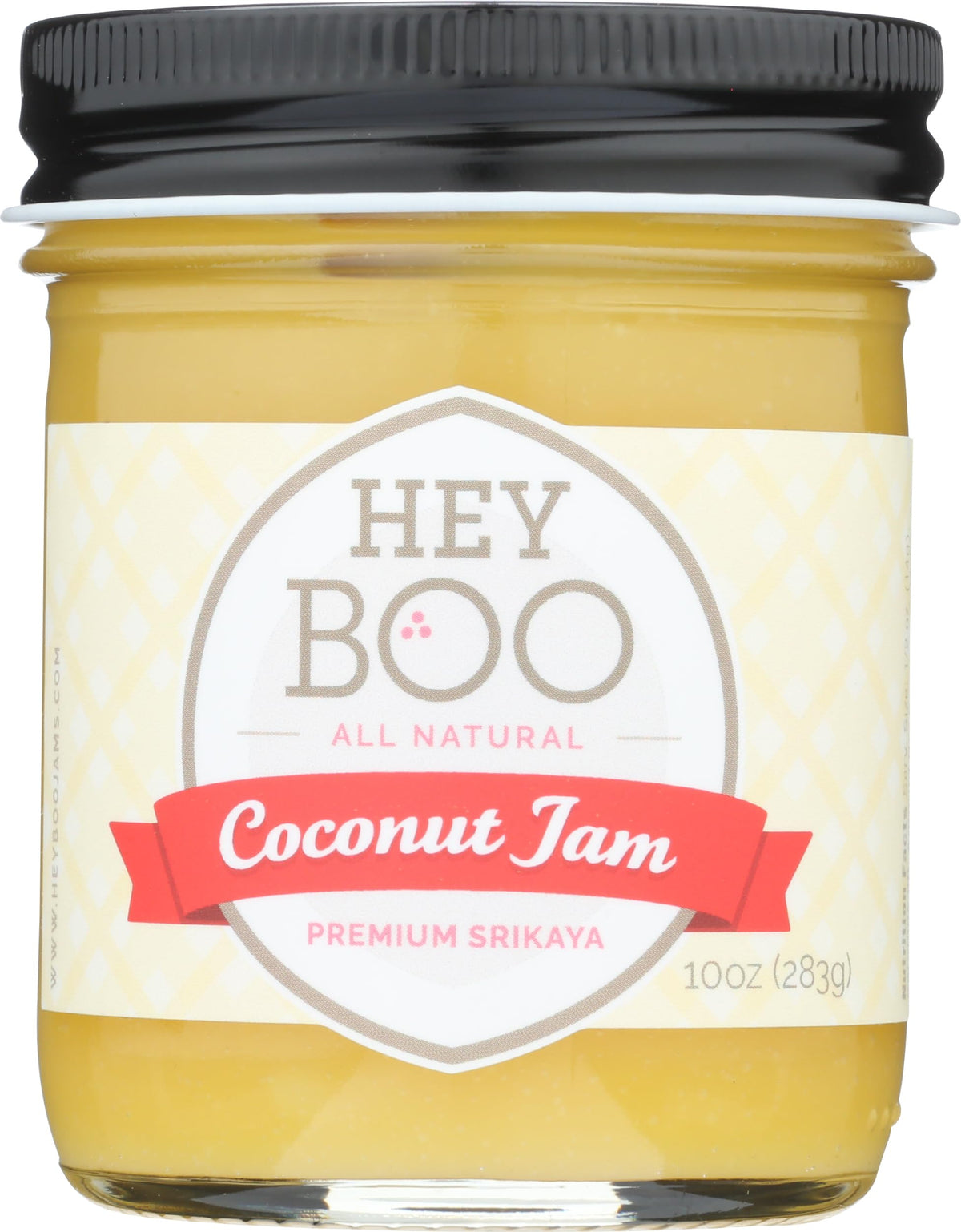 Hey Boo Premium Coconut Jam jar, creamy versatile spread for toast and pastries