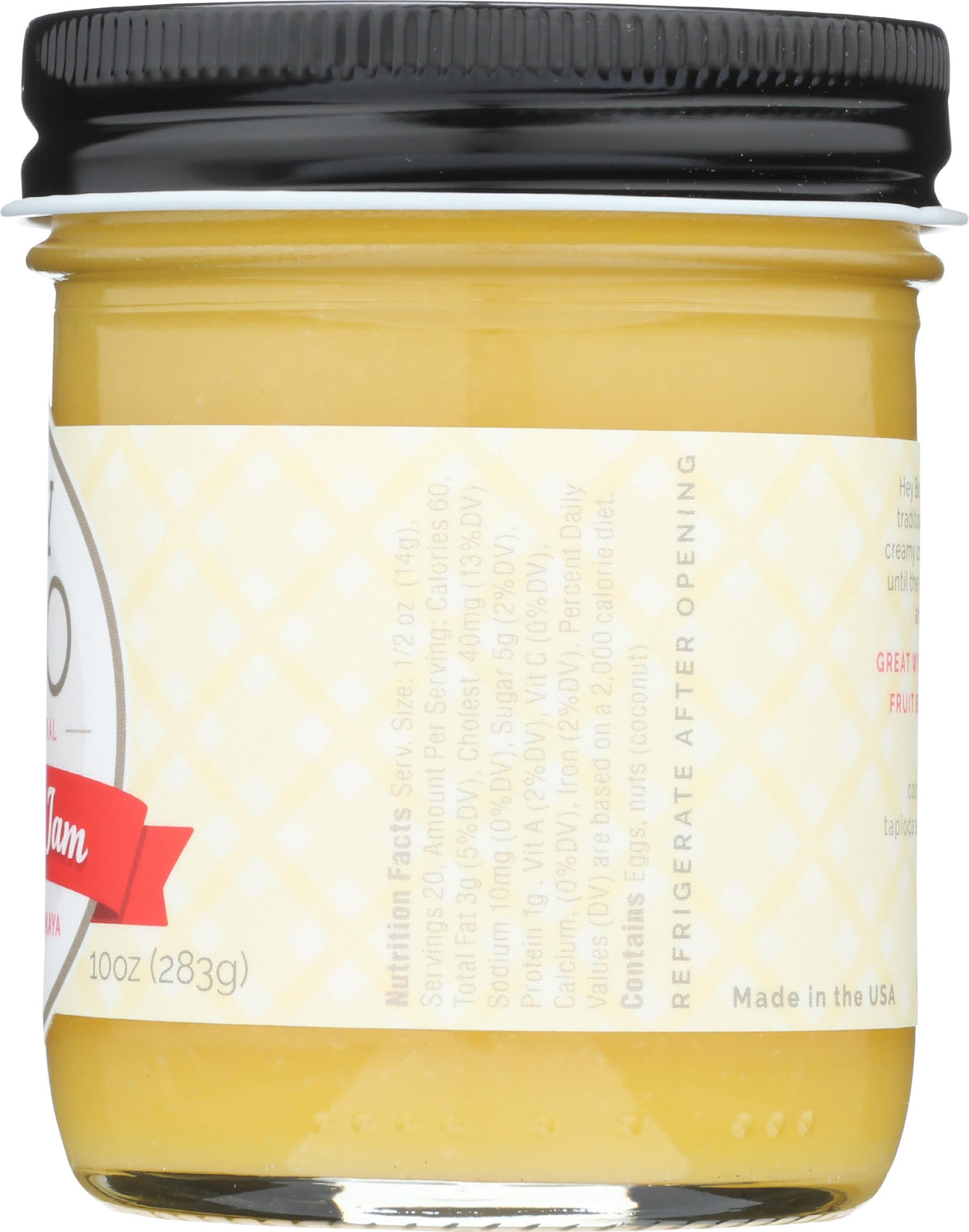 Hey Boo Premium Coconut Jam spoon, quick flavorful dollop
