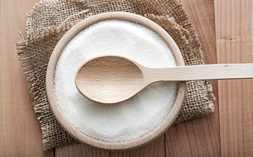 Close-up of Hey Boo Tapioca Maltodextrin DE10 powder showing fine dispersible texture