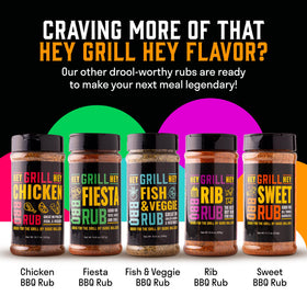 Hey Grill Hey Beef Rub ingredients close-up with sea salt and spices