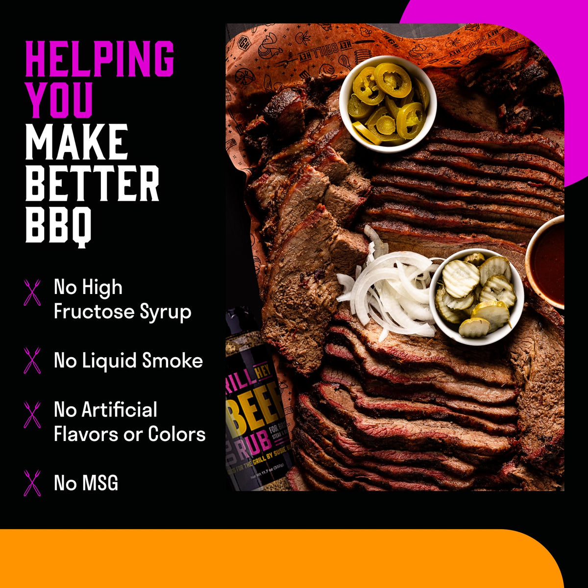 Hey Grill Hey Beef Rub sprinkled on vegetables for enhanced taste