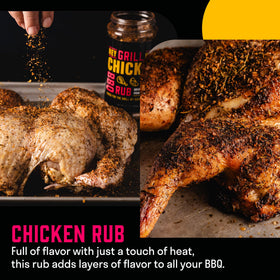 Hey Grill Hey Lemon-Herb blend ingredients close-up highlighting premium herbs