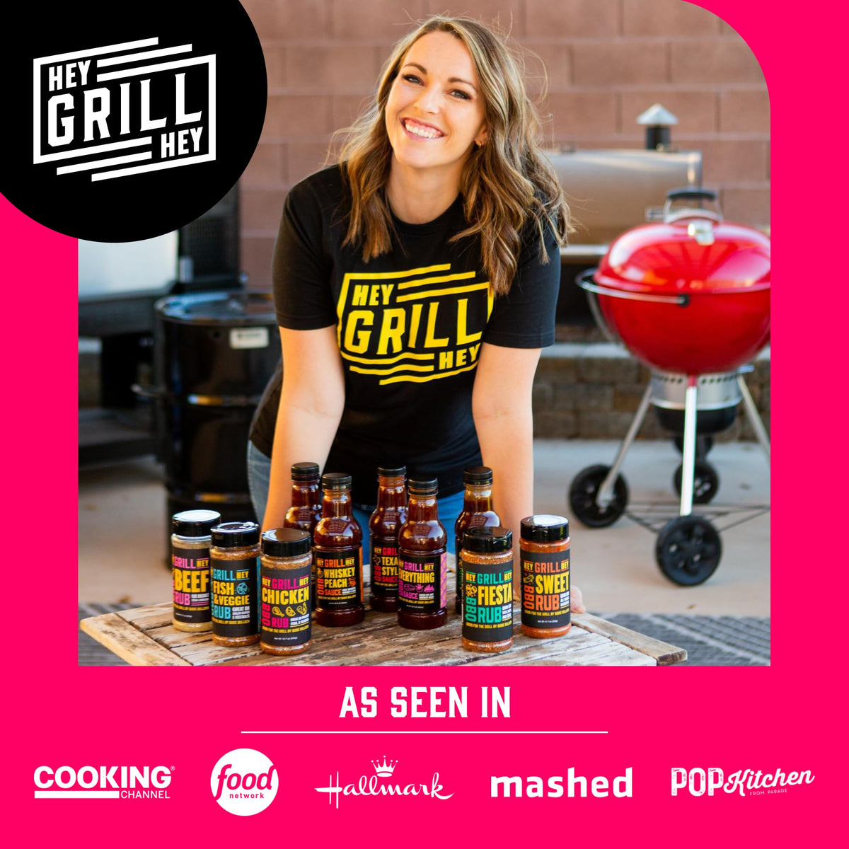 Hey Grill Hey QR recipe inspiration code on bottle