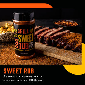 Hey Grill Hey Sweet Rub on pulled pork for savory BBQ results