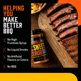 Hey Grill Hey Sweet Rub on vegetables for grill ready flavor