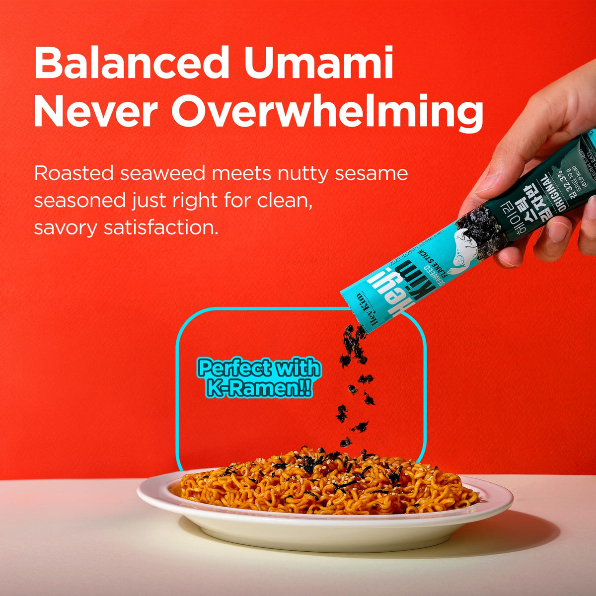 Heykim seaweed sticks easy-cut design for convenient on-the-go snacking