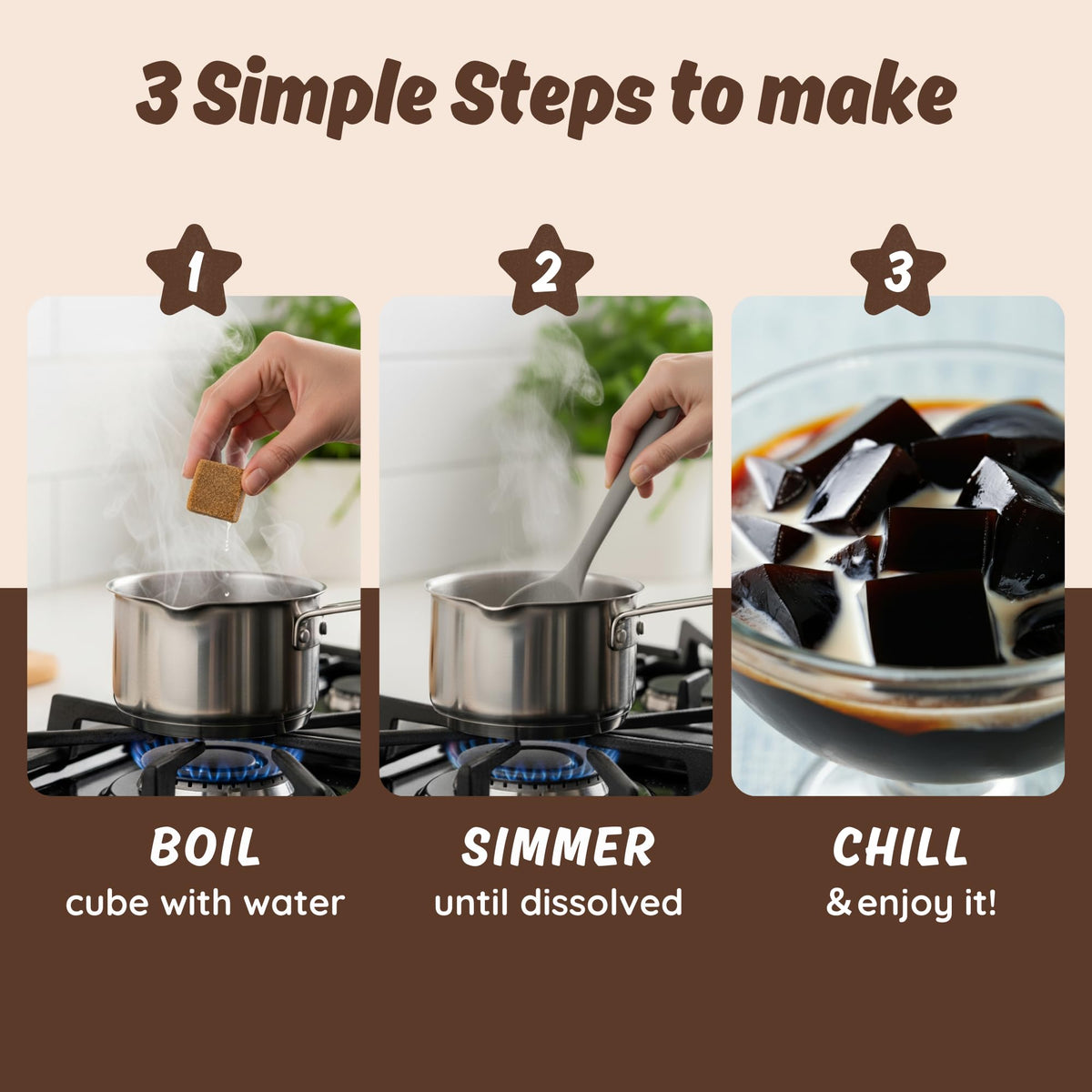 HeySweet Coffee Jelly topping with ice cream and yogurt for texture and taste