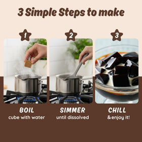 HeySweet Coffee Jelly topping with ice cream and yogurt for texture and taste