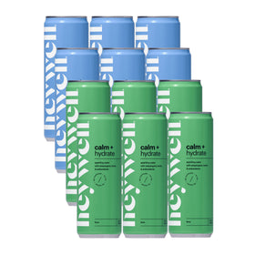 Heywell Sparkling Lime and Black Ginger bottle ready to energize and calm