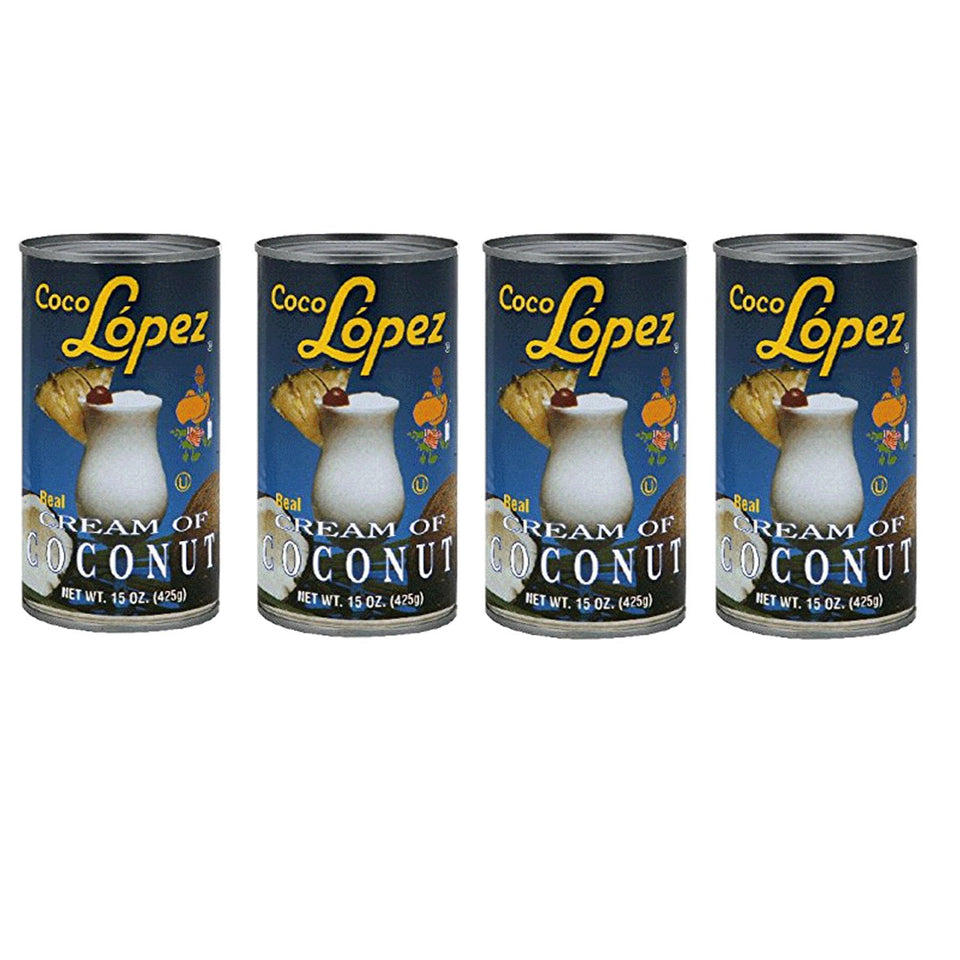 Heywood Cream of Coconut Coco Lopez – set of 4 cans for tropical drinks and desserts