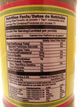 Heywood El Pato Green Jalapeno Hot Sauce label highlighting medium heat