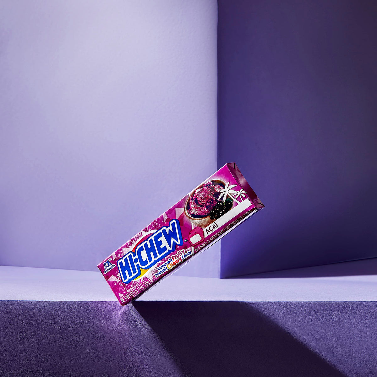 HI-CHEW Acai Sticks bonus sticker included in box
