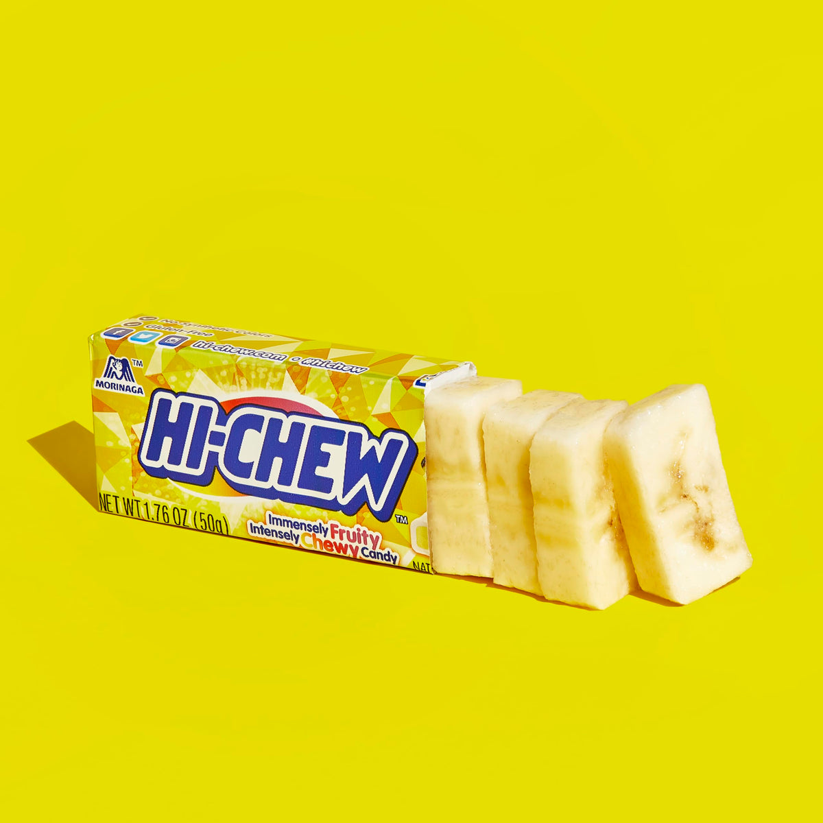 HI-CHEW Banana Sticks party snack ready for sharing at gatherings