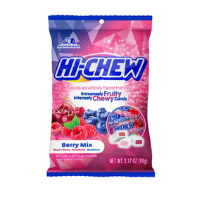 HI-CHEW Berry Mix pack of 6 bags, ideal for sharing fruity snacks.