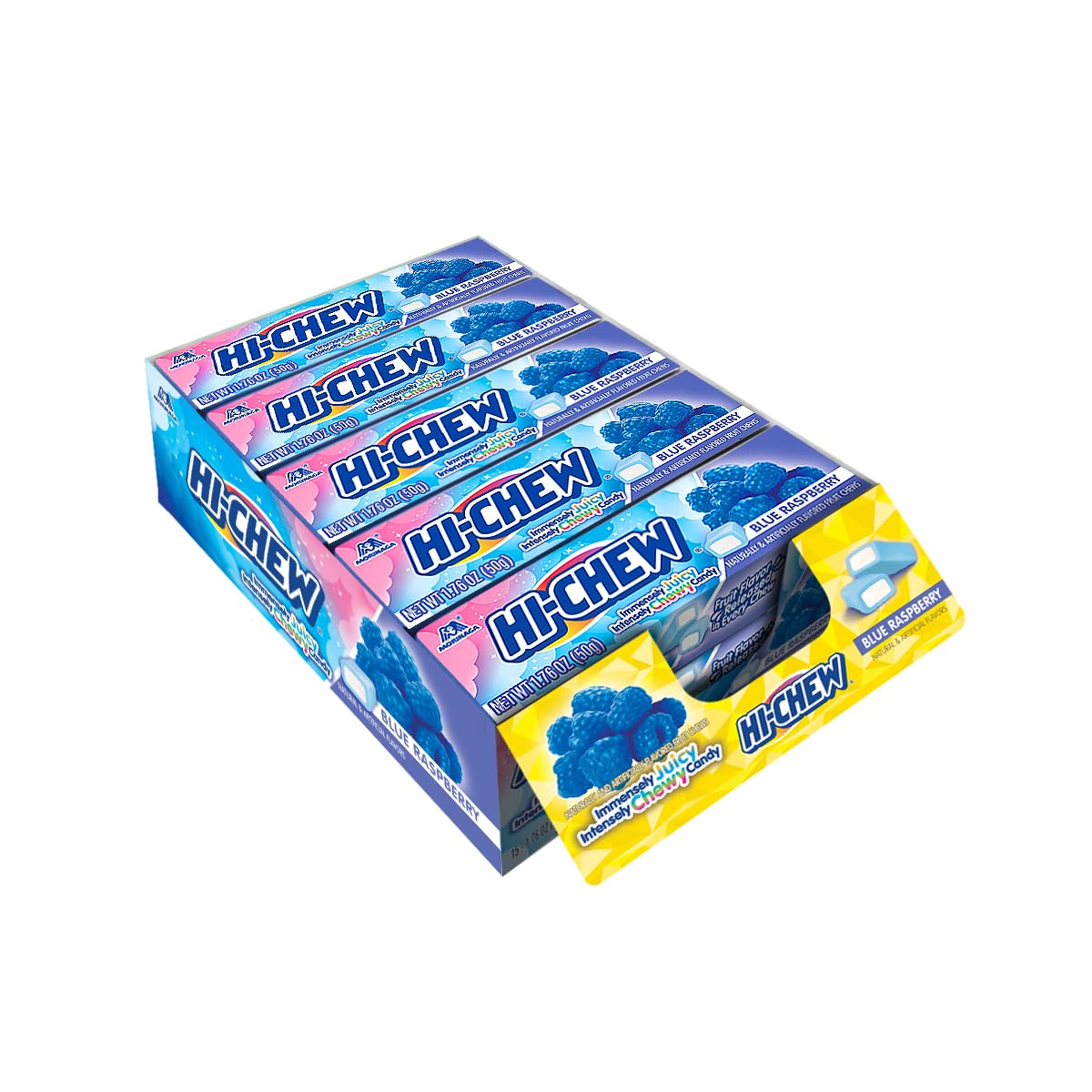 HI-CHEW Blue Raspberry Stick pack for on-the-go snacking and sharing