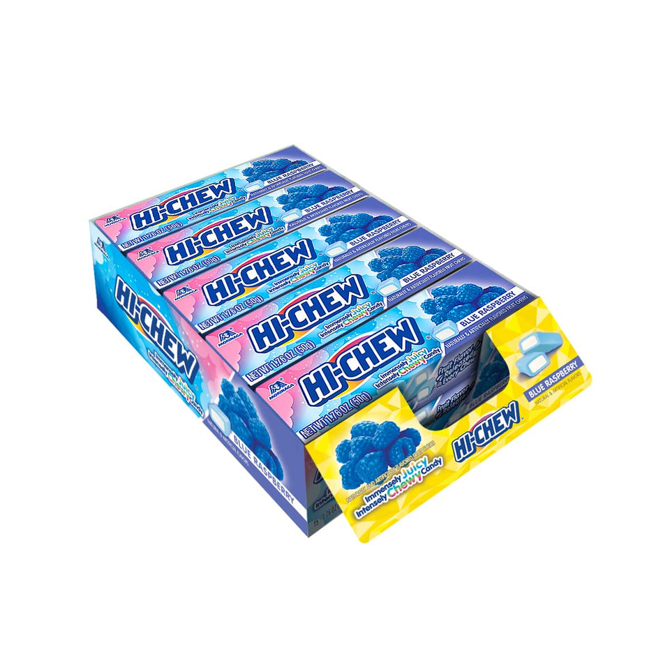 HI-CHEW Blue Raspberry Stick pack for on-the-go snacking and sharing