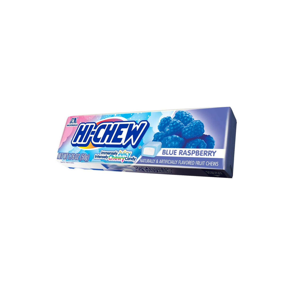 Serving plate with HI-CHEW Blue Raspberry Sticks at a social gathering