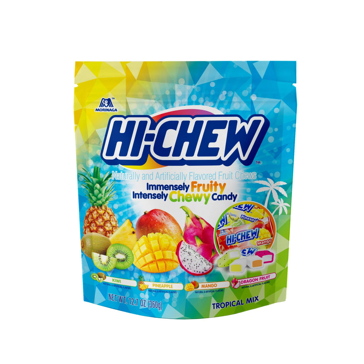 HI-CHEW chewy texture close-up highlighting the soft bite.