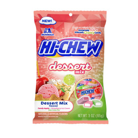 HI-CHEW Dessert Mix Apple: vibrant wrappers for on-the-go sharing.