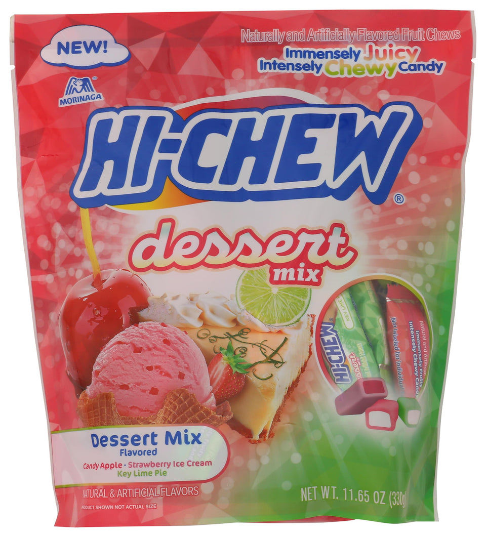 Hi-Chew Desset Mix Stand Up Pouch for on-the-go snacking with three flavors.
