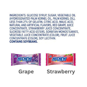 Double-layer HI-CHEW chewy texture in a colorful assortment