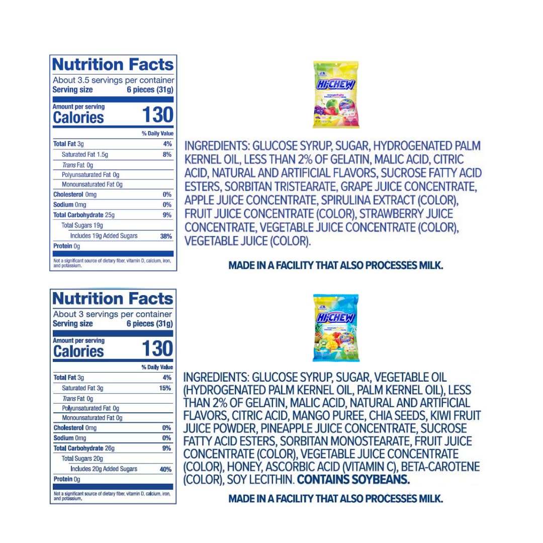 Close-up of HI-CHEW double-layer design enhancing flavors.