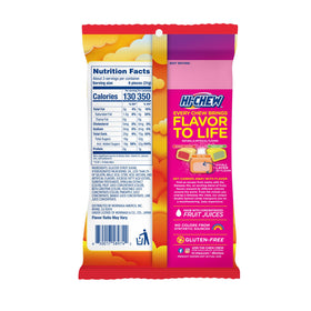 HI-CHEW Getaway Mix Yuzu Lime bag; tangy citrus bite perfect for on-the-go.