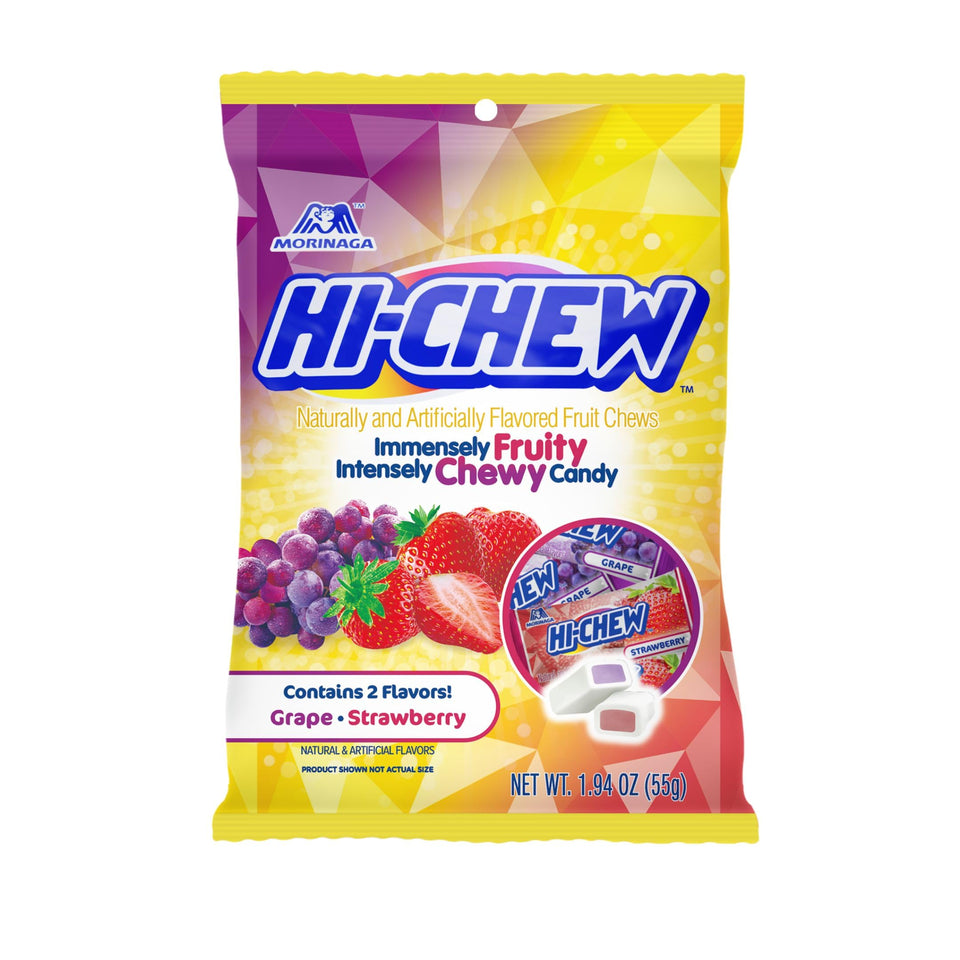 HI-CHEW grape & strawberry mix candy pack ready for sharing at parties