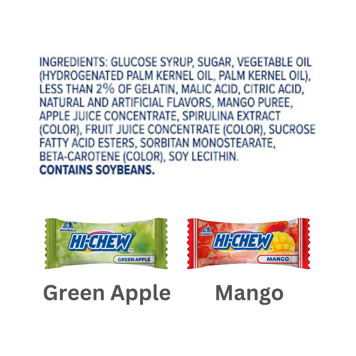 Closeup of HI-CHEW double-layer design highlighting chewy texture.