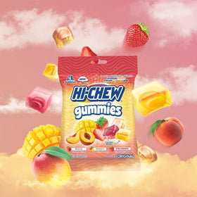 Individually wrapped HI-CHEW Gummies for convenient snacking.