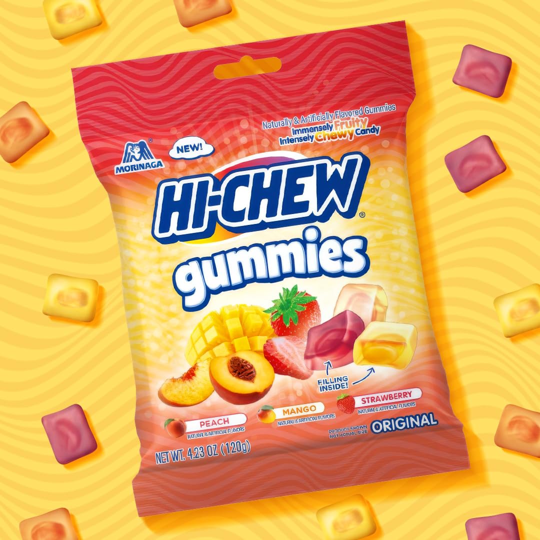 HI-CHEW on-the-go snack for busy days.